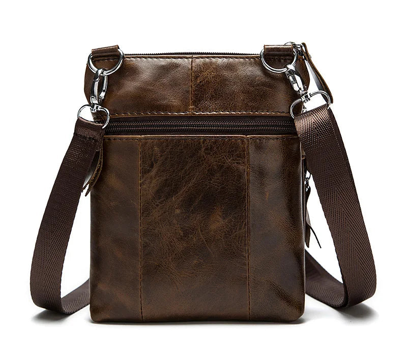 Genuine Leather Messenger | Shoulder Bag fits Tablet & Essentials