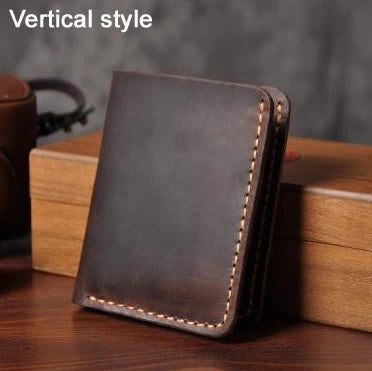 Handmade Full Grain Leather Wallet – Vintage Style Men’s