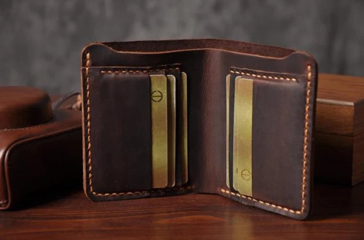 Handmade Full Grain Leather Wallet – Vintage Style Men’s