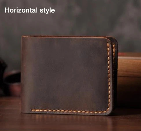 Handmade Full Grain Leather Wallet – Vintage Style Men’s