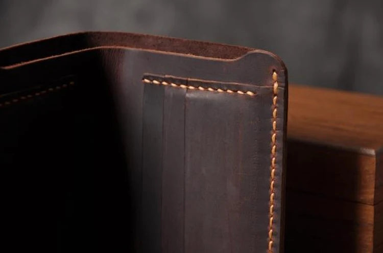 Handmade Full Grain Leather Wallet – Vintage Style Men’s