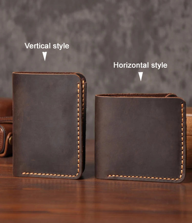 Handmade Full Grain Leather Wallet – Vintage Style Men’s