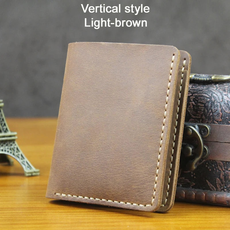 Handmade Full Grain Leather Wallet – Vintage Style Men’s