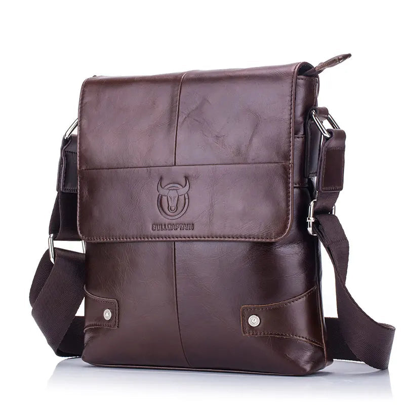 Genuine Leather Shoulder Bag – Laptop-Ready & Executive Style