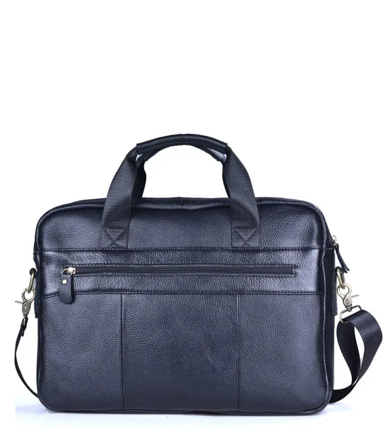 Slim & Spacious Genuine Leather Business | Laptop Bag with Organized Interior