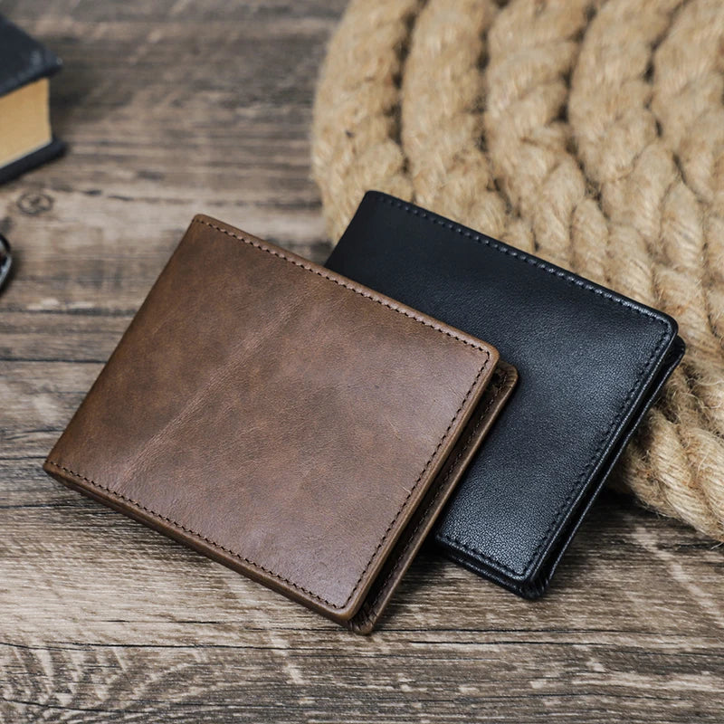 Compact Premium Leather Wallet for Men – Minimalist & Practical