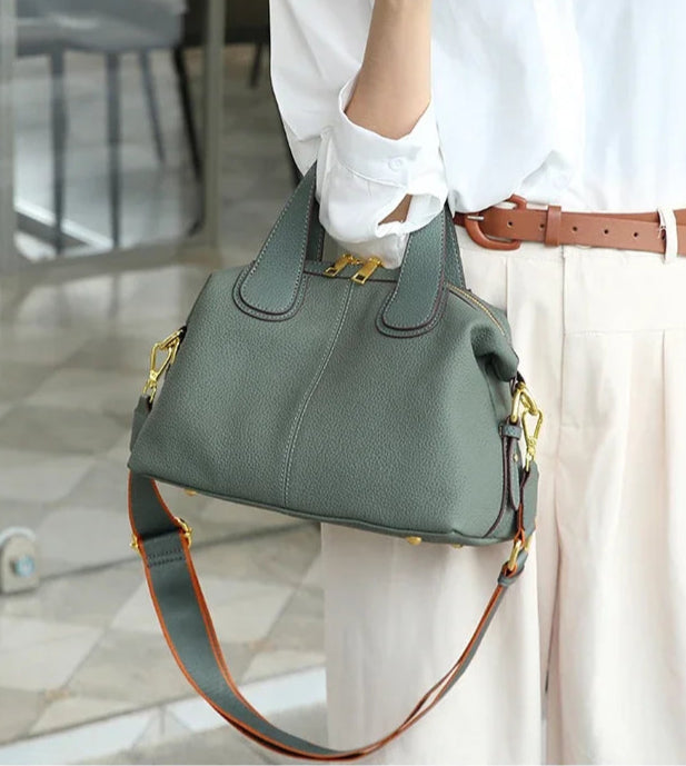 Women’s Premium Leather Shoulder Bag – Pillow Style & Spacious Design