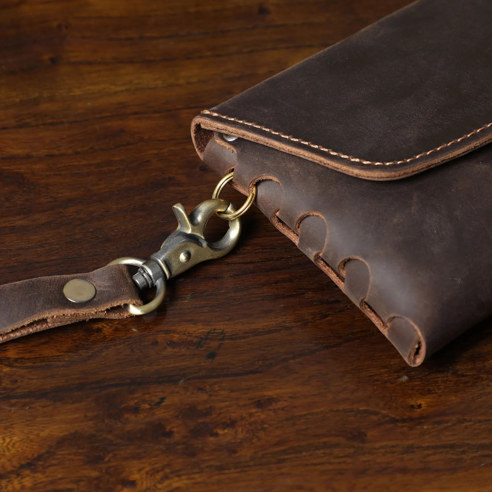 Genuine Cowhide Long Wallet – Slim, Stylish & Spacious