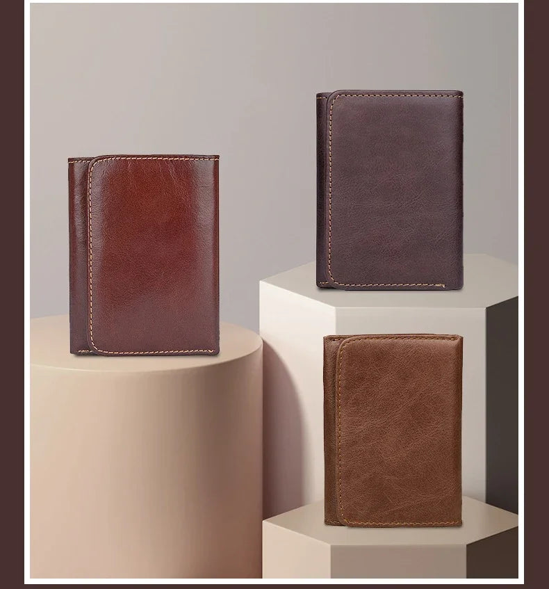 Premium Leather Trifold Wallet – Slim & Stylish