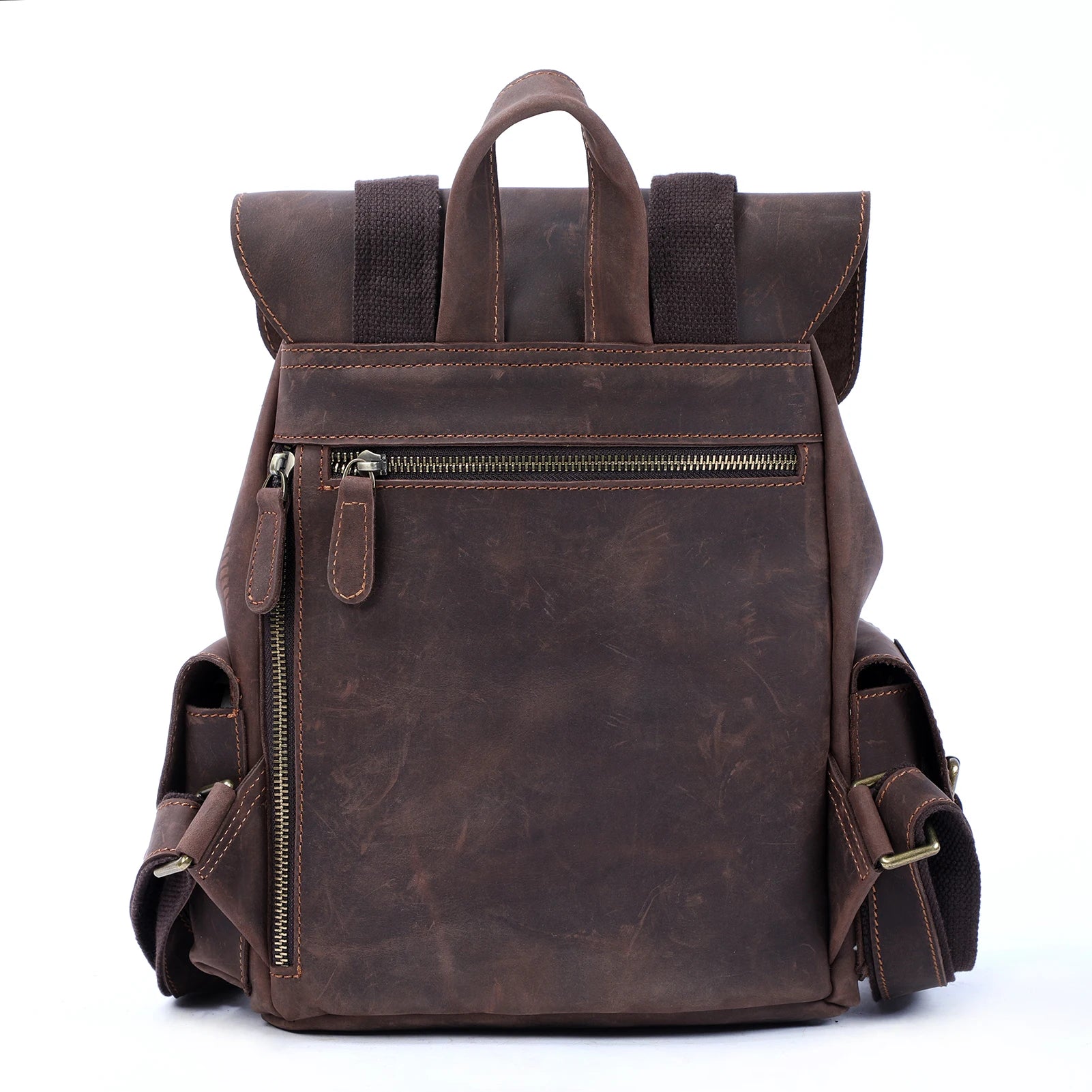 Vintage Backpack – Full-Grain Genuine Leather for Women