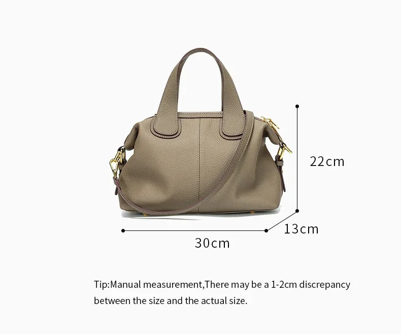 Women’s Premium Leather Shoulder Bag – Pillow Style & Spacious Design